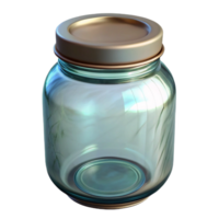 extraordinary modern Empty Glass Jar with Lid Transparent Background original png
