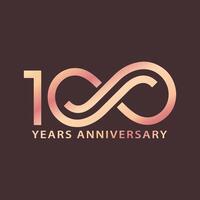 Usable anniversary logo for business. Corporate. Offers an aesthetic solution with its modern design concept. vector