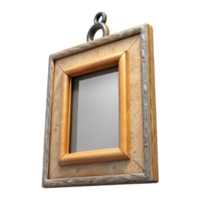 impressive creative Empty Picture Frame Hanging on Wall Isolated Element high resolution png