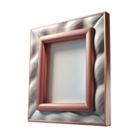 impressive classic Empty Picture Frame on White Wall Isolated professional png