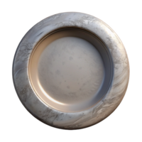 beautiful contemporary Empty Plate Top View Isolated Element high quality png