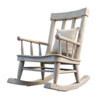 elegant contemporary Empty Rocking Chair on Porch Isolated original png