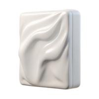 magnificent modern Empty White Canvas Front View Isolated authentic png