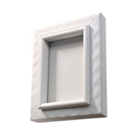 magnificent minimalist Empty White Frame on Wall Isolated exclusive png