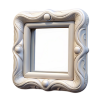 beautiful classic Empty White Picture Frame Isolated professional png