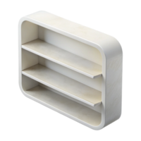 stunning abstract Empty White Shelf Top View Transparent Background original png