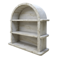 wonderful contemporary Empty White Shelf Front View Isolated authentic png