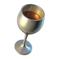 elegant abstract Empty Wine Glass Top Down View Isolated Element genuine png