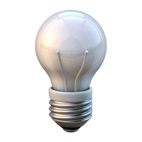 serene minimalist Energy Efficient Lightbulb Bright White Transparent Background authentic png