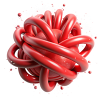 magnificent traditional Entangled Particles Attraction Effect Red Magnetism Cutout Element professional png