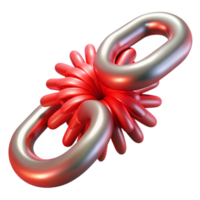 dramatic vintage Entangled Particles Chain Reaction Red Burst Cutout Element authentic png