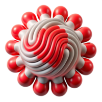 beautiful creative Entangled Particles Interference Pattern Red Waves Cutout Element authentic png