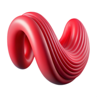 elegant rustic Entangled Particles Wave Function Red Curve Cutout Element high resolution png