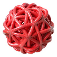 vibrant rustic Entangled Particles Red Wireframe Isolated Element exclusive png
