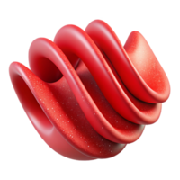 magnificent classic Entangled Particles Wave Function Red Curve Cutout Element high quality png