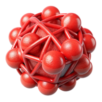 serene abstract Entangled Particles Red Wireframe Isolated Element genuine png