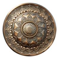 magnificent traditional Etched Metal Plate with Ornate Design Transparent Background genuine png