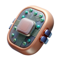 wonderful modern Evolving Bio Wearable Circuitry Close Up Transparent Background high resolution png