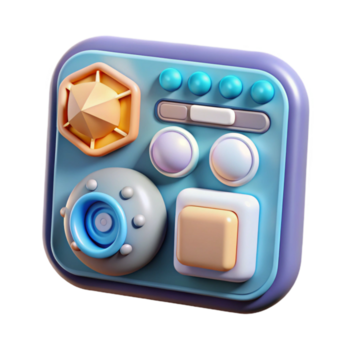 vibrerande rustik evolving gränssnitt med multisensoriskt inmatning Skära ut element original- png