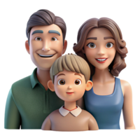 stunning artistic Family Portrait with Soft Lighting Cutout high quality png