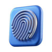 dramatic rustic Fingerprint Scanner Graphic Isolated on Transparent Background premium png