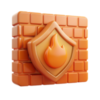 magnificent modern Firewall Symbol with Digital Code Orange Isolated Element high quality png