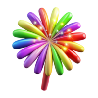 extraordinary minimalist Fireworks Display Bright Colorful Isolated premium png