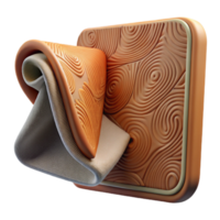 vibrant contemporary Flexible Display Integration on Fabric Cutout professional png