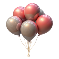wonderful modern Floating Balloons Isolated on Transparent Background detailed png