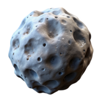 impressive traditional Floating Asteroid Isolated with Rough Surface high resolution png