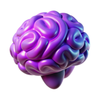 extraordinary traditional Floating Brain Cutout with Orange Aura high quality png