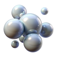 vibrant creative Floating Bubbles Isolated on Transparent Background high resolution png