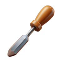 magnificent abstract Floating Chisel with Wooden Handle Isolated Cutout genuine png