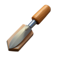 extraordinary creative Floating Chisel with Wooden Handle Isolated Cutout detailed png
