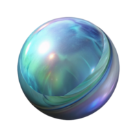 dramatic classic Floating Crystal Ball Isolated with Refractive Surface original png