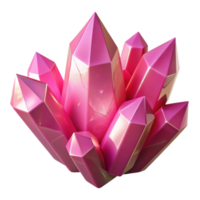 beautiful contemporary Floating Crystals Glowing Pink Isolated exclusive png