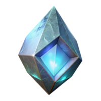 elegant traditional Floating Crystal with Glowing Core Isolated detailed png