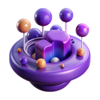 wonderful vintage Floating Data Stream Visualization Purple Transparent Background premium png