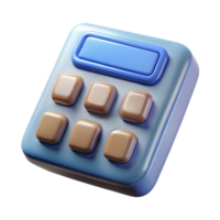 elegant rustic Floating Digital Calculator Number Pad Cutout detailed png