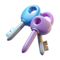 stunning artistic Floating Keys Isolated on Transparent Background genuine png