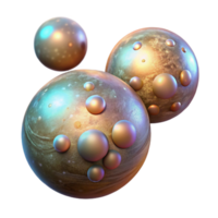 serene classic Floating Orbs Isolated with Glowing Effect png
