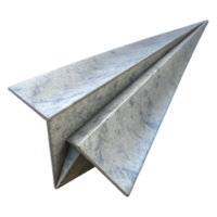 impressive contemporary Floating Paper Airplane Isolated on Transparent Background png