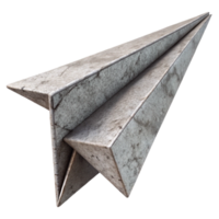elegant minimalist Floating Paper Airplane Folded Paper Isolated Element original png