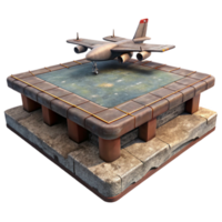 magnificent creative Floating Platform with Landing Pad for Aircraft Element original png