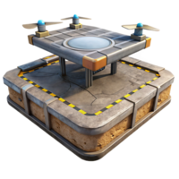 stunning traditional Floating Platform with Landing Pad for Aircraft Element exclusive png