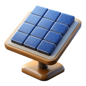 dramatic traditional Floating Solar Panel Array Generating Power Isolated high resolution png