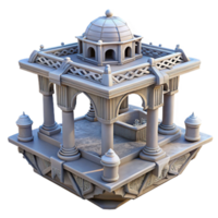 extraordinary abstract Floating Structure Isolated with Shadow Detail png