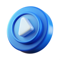 wonderful contemporary Floating Virtual Button Icon Blue Color Isolated Element png