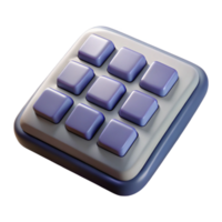 extraordinary classic Floating Virtual Keyboard Numeric Keypad Isolated detailed png