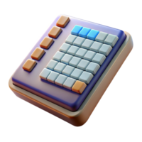 beautiful traditional Floating Virtual Keyboard Side View Isolated high quality png